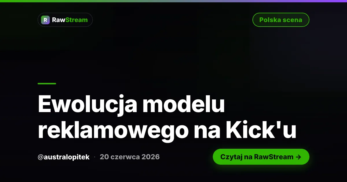 Ewolucja modelu reklamowego na Kick.com